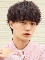 波巻きパーマメンズツイストスパイラルパーマツーブロック