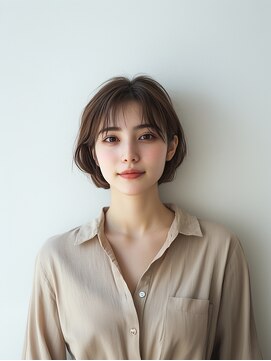 e.m.a プレミアムビューティーサロン 栄駅店(e.m.a PREMIUM BEAUTY SALON) ショートボブ/イメチェン/外ハネボブ/美髪/ワイドバング/髪型