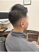 アップバング×スキンフェード