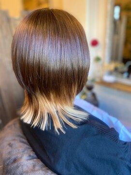 スノードロップ(SNOW DROP) 40代xセミロングxブラウン