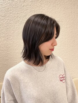 ケンジ 平塚ラスカ店(KENJE) ナチュラルなハイライトで透明感 暗髪カラー