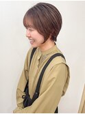 白髪ぼかし×ナチュラルショート