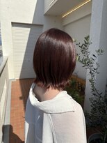 ムク 甲府(muku.)&nbsp;暖色カラー/カシスピンク/レッドブラウン/くびれボブ/ボブ