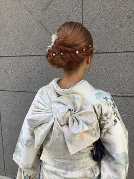 美容室 ベルモードの写真/【水沢】《一級着付け師在籍》プロの技術美しく着崩れなし!ヘアメイクもトータルで、ベルモードにお任せ◎