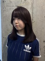 ラニヘアサロン(lani hair salon)&nbsp;ワンカラー/ボルドー/ブラウン/セミロング