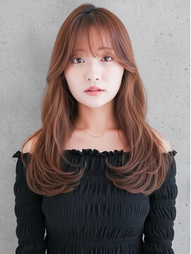 ニューヨークニューヨーク 垂水店(NYNY) 韓国風ｘシースルーバングｘロングｘデジタルパーマｘレイヤー