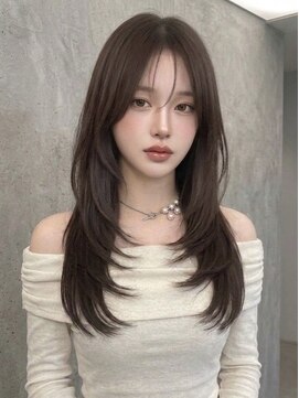 リティアンドビューティースタジオモッズシブヤ(LITTY&beauty studio M.O.D shibuya) レイヤーカット/ココアブラウン/髪質改善