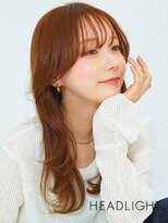 ソーエン バイ ヘッドライト 宮崎橘通店(soen by HEADLIGHT)&nbsp;小顔魅せ大人ウルフミディアムレイヤーくびれ顔周り似合わせ前髪
