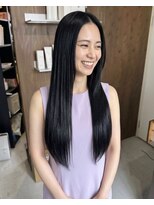 零秒女髪 千里丘店 大人女性向け艶やかストレートロング美髪髪質改善艶髪艶感