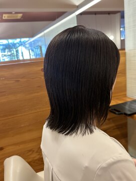ファースト 長町店(first) 30代40代／透ける艶グレージュ／質感で魅せる大人の美髪カラー