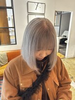オルソー バイ コード 拝島店(Also by chord)&nbsp;【Also久保田】ホワイトベージュ×ボブ