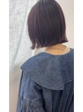 olu.hair新安城/髪質改善/ショート/白髪ぼかし/縮毛矯正【 9/7 NEW OPEN(予定)】 前下がりボブ