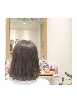 ナノハナ 鹿沼で唯一本格ヘッドスパが出来る美容室　シンプルボブ
