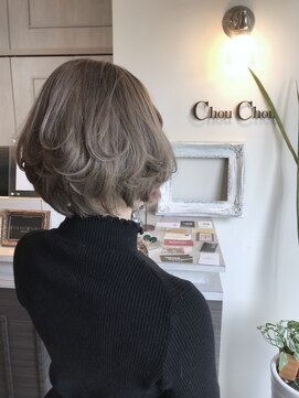 ヘアーデザイン シュシュ(hair design Chou Chou by Yone) ☆chou chou☆外国人風アッシュベージュ×ショートボブ