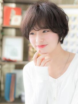 カバーヘア ブリス 志木南口駅前店(COVER HAIR bliss) 大人かわいいくせ毛風黒髪小顔マッシュヘアa志木20代30代40代