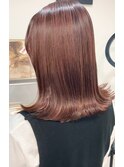 smoky pink/ニュアンスカラー/レイヤーロング