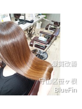 ブルーフィン シセロ(Blue Fin cicero) 大人かわいいレイヤードカットダークベージュストレート