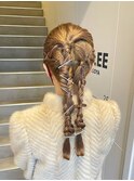 ヘアアレンジ/シルバーピン