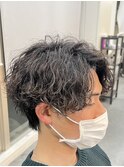 ツイストスパイラルパーマツイストパーマメンズマッシュパーマ