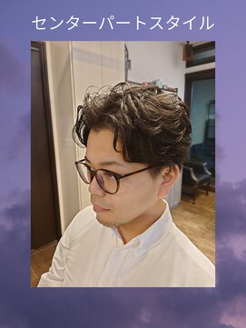 ラボーテイサミヘアーイースト(La.beaut'e ISAMI HAIR EAST) MEN’S HAIRハイライトマッシュパーマ〈理容室〉東浦和メンズ
