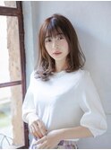 前髪/マチルダボブ/インナーグレージュ/30代40代/人形町