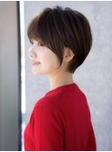 前髪あり大人小顔ショートボブ 30代40代50代【AIN.表参道】川原