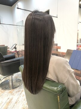 リノナ(Linona) ☆小顔効果カット インナーカラー グレーベージュ 髪質改善 韓国