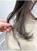 ブリーチ一回!グレージュインナーカラー【銀座】