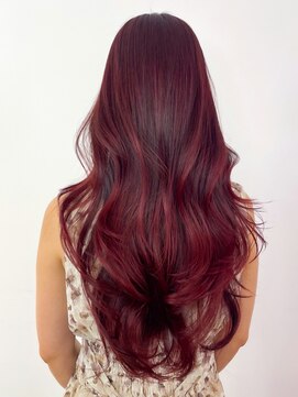 アイティーバイアルバム 下北沢店(IT by ALBUM) チェリーピンク_レッドブラウンハッシュカット_ba478111