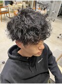 メンズハイライト/ツイストスパイラルパーマ/流山おおたかの森