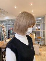 トリエ 川越(torie)&nbsp;ブリーチなしダブルカラー　ミルクティーブラウン