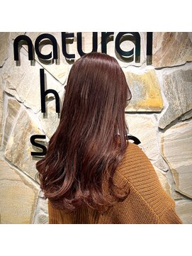 ナチュラルハイセンス 本店(natural high sense) ゆる巻きロング×ボルドーカラー　似合わせカット/町屋駅