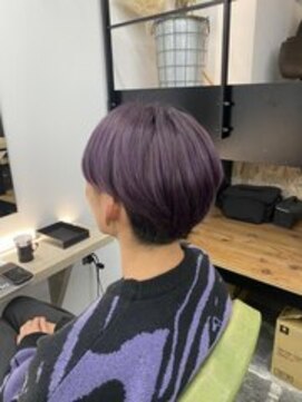 ブルー 盛岡店(BLUE) イメチェン/艶髪/ダークアッシュ/大人ミディアム/透明感/メンズ