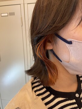 アンジェリカ 鹿児島中央タワー店(ANGELICA) 【武石】★イヤリングカラー×オレンジ★