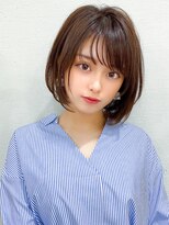 パシフィックダズールコパン(Pacific Dazzle copain) ★ボブルフネビージュ小顔ワンレン黒髪小顔カット