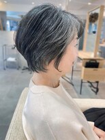 フリップビーアヴェダ(FLIP B AVEDA)&nbsp;本八幡×ミセス×グレイカラー×白髪×ショートカット