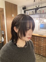 アミュレット バイ サファリ 西荻窪(AMULETTE BY SAFARI) 《お客様スタイル65》ウルフボブ×フェイスレイヤー