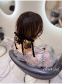 ツインお団子【クランソア】ヘアメ/ヘアセット/心斎橋