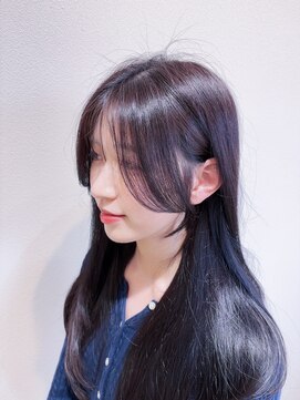 マキュムドオリ 並木通り(MAQUM) 【Rei限定】韓国顔まわりカット×ケアカラー×トリートメント