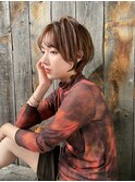 ♪ミニウルフレイヤーカット顔周り前髪韓国ショートボブ/池袋