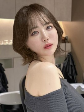 ロンドガーネット 池袋(Lond garnet) ミニウルフレイヤーカット顔周り前髪韓国ショートボブ/池袋