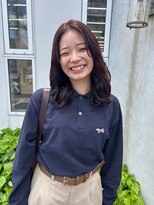 カノエ 岡山店(canoe)&nbsp;レイヤーカット×ボルドーカラー