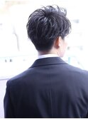 キリッとアップバングビジネス