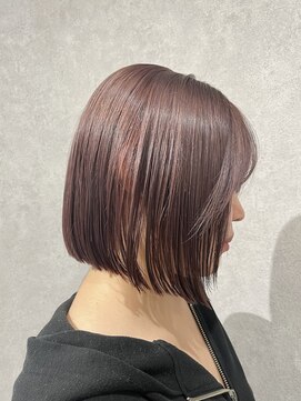 ソルア 上本町(solua) ボブ / ピンクラベンダー / ブリーチ / 20代 / 30代