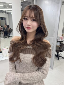 ハピネス 梅田茶屋町店(HAPPINESS) 韓国ヘア/レイヤー/髪質改善/顔周り/ブリーチなしマロンブラウン