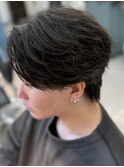 MEN’S HAIR/サーフカール/刈り上げセンターパート/齊藤大樹