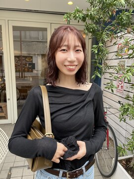 ヒツジ(hitsuji) レッドブラウン×パーマ