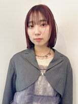 ディッセンバー 神宮前(December) ピンクベージュ/顔まわりレイヤー/ミディアム