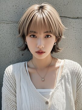 エイチ ウルフカット 大阪梅田(811) ミニボブショートウルフマッシュショートハッシュカット40代