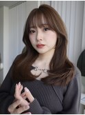 レイヤーカットウルフカットボブグレージュオリーブべージュ